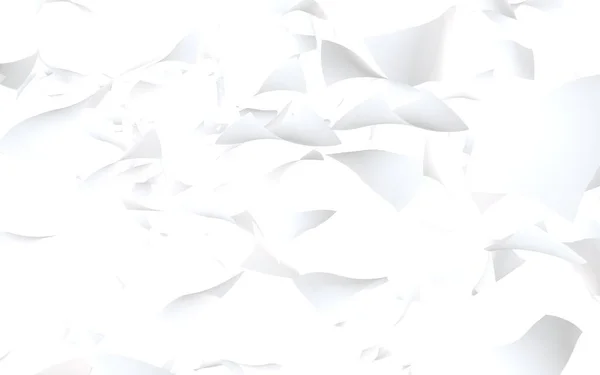 Feuilles Volantes Papier Isolées Sur Fond Blanc Argent Abstrait Vole — Photo