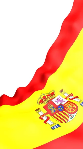 Drapeau Espagne Symbole Officiel Royaume Espagne Concept Web Pages Sportives — Photo