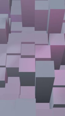 Soyut pembe gri zarif küp geometrik arka plan. Kaotik olarak gelişmiş dikdörtgen çubuklar. 3d Rendering, 3d illüstrasyon