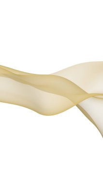 Soyut dalga. Eşarp. Beyaz arka planda parlak kurdele. Soyut duman. Raster hava desteği. Dikey görüntü yönlendirmesi. 3B illüstrasyon