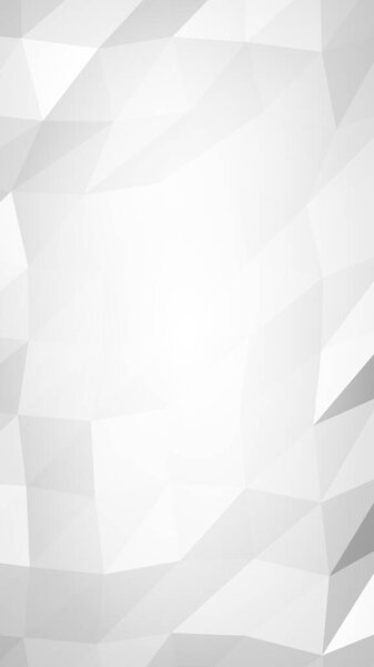 White abstract background. Lowpoly backdrop. Crumpled paper. 3D illustration