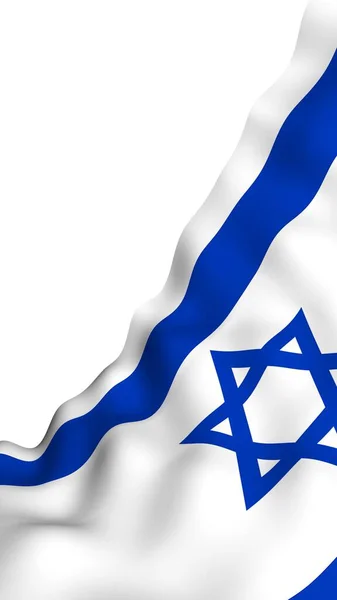 Bandera Israel Símbolo Estatal Del Estado Israel Una Estrella Azul — Foto de Stock