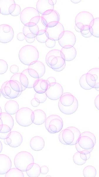 紫色の泡でピンク色の背景 質感の紫色の風船 3Dイラスト — ストック写真