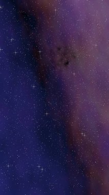 Renkli ve güzel bir arka plan. Uzay boşluğu. Yıldızlı uzay dokusu. 3B illüstrasyon