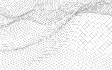 Beyaz arka planda soyut manzara. Siber uzay şebekesi. merhaba teknoloji ağı. 3d illüstrasyon