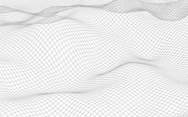 Beyaz arka planda soyut manzara. Siber uzay şebekesi. merhaba teknoloji ağı. 3d illüstrasyon