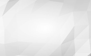 Beyaz soyut arka plan. Lowpoly arka planı. Buruşmuş kağıt. 3B illüstrasyon