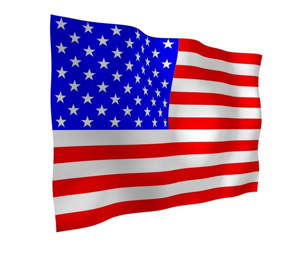 Bandeira Dos Estados Unidos América Stars Stripes Símbolo Estatal Dos — Fotografia de Stock