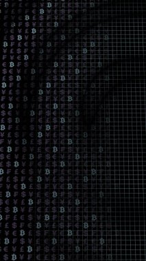 Bitcoin geçmişi. Şifreli para birimi 3 boyutlu illüstrasyon. Dijital para birimi sembolü. İş konsepti. Madencilik, geliştirme, kripto ticareti