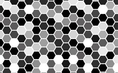 Degrade rengi olan beyaz petek. Biyometrik geometri. 3d illüstrasyon