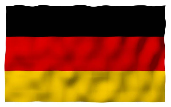 Bandera Alemania Ilustración Gran Formato Símbolo Estatal República Federal Alemania —  Fotos de Stock
