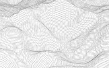 Beyaz arka planda soyut manzara. Siber uzay şebekesi. merhaba teknoloji ağı. 3d illüstrasyon