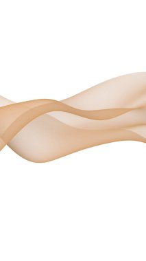 Soyut dalga. Eşarp. Beyaz arka planda parlak kurdele. Soyut duman. Raster hava desteği. Dikey görüntü yönlendirmesi. 3B illüstrasyon