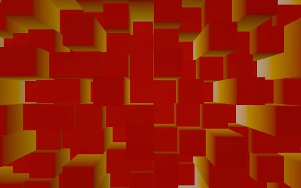 Abstracte Rode Elegante Kubus Geometrische Achtergrond Chaotisch Geavanceerde Rechthoekige Staven — Stockfoto