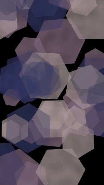 Mehrfarbige Graue Transluzente Sechsecke Auf Dunklem Hintergrund Vertikale Bildorientierung Illustration — Stockfoto
