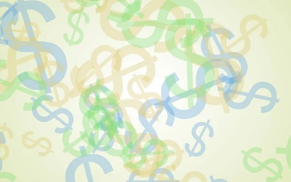 Semne Dolar Translucide Multicolore Fundal Alb Ilustrație — Fotografie, imagine de stoc
