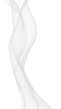 Beyaz soyut arka plan. Dalgalanan beyaz eşarp. Rüzgarın beyaz kumaşında sallanıyor. 3B illüstrasyon