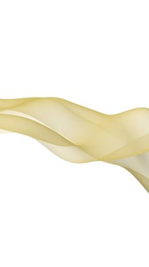 Soyut dalga. Eşarp. Beyaz arka planda parlak kurdele. Soyut duman. Raster hava desteği. Dikey görüntü yönlendirmesi. 3B illüstrasyon