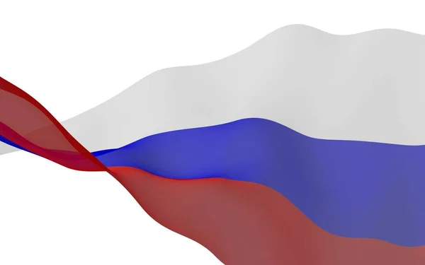 Bandeira Federação Russa Nacional Símbolo Estatal Rússia Ilustração — Fotografia de Stock
