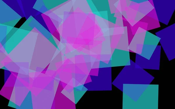 Πολύχρωμα Ημιδιαφανές Τετράγωνα Σκούρο Φόντο Ροζ Αποχρώσεις Εικονογράφηση — Φωτογραφία Αρχείου