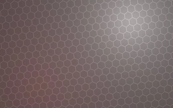 Honingraat Met Kleur Verlichting Een Grijze Achtergrond Perspectief Weergave Veelhoek — Stockfoto