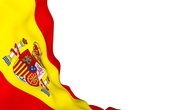 Vlag Van Spanje Officieel Staatssymbool Van Het Koninkrijk Spanje Onderwerp — Stockfoto