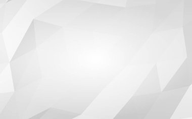 Beyaz soyut arka plan. Lowpoly arka planı. Buruşmuş kağıt. 3B illüstrasyon