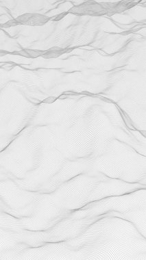 Beyaz arka planda soyut manzara. Siber uzay şebekesi. merhaba teknoloji ağı. 3d illüstrasyon