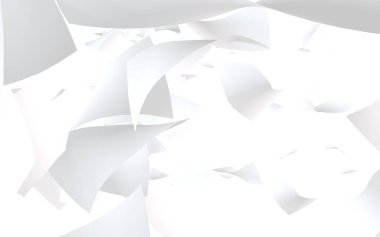 Uçan kağıtlar beyaz arka planda izole edilmiş. Soyut para havada uçuşuyor. 3d illüstrasyon