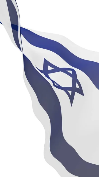 Bandiera Israel Simbolo Stato Dello Stato Israele Una Stella Blu — Foto Stock