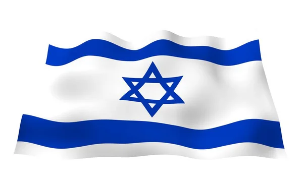 Drapeau Israël Symbole État État Israël Une Étoile Bleue David — Photo