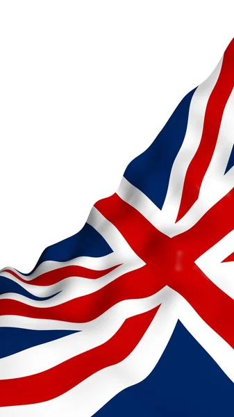 Waving Flag Great Britain British Flag United Kingdom Great Britain — Stock Photo, Image