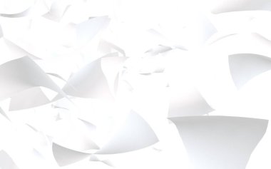 Uçan kağıtlar beyaz arka planda izole edilmiş. Soyut para havada uçuşuyor. 3d illüstrasyon