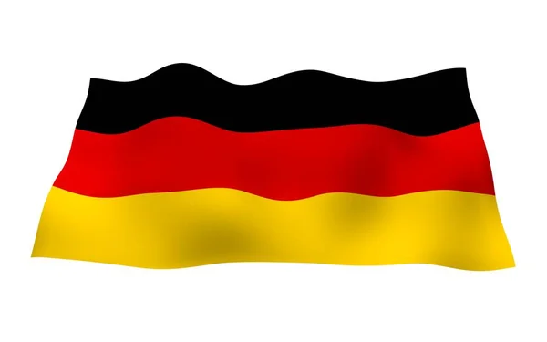 Bandiera Della Germania Illustrazione Grande Formato Stato Simbolo Della Repubblica — Foto Stock