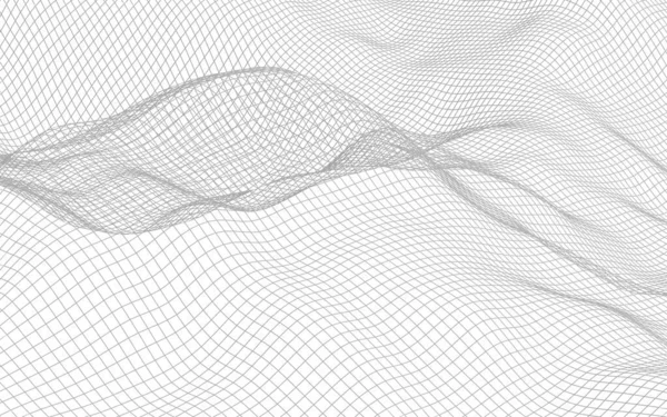 Αφηρημένο Τοπίο Λευκό Φόντο Δίκτυο Κυβερνοχώρου Δίκτυο Tech Εικονογράφηση — Φωτογραφία Αρχείου