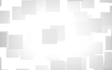 Beyaz soyut arka plan. Gri kareli puslu arkaplan. 3B illüstrasyon