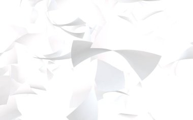 Uçan kağıtlar beyaz arka planda izole edilmiş. Soyut para havada uçuşuyor. 3d illüstrasyon