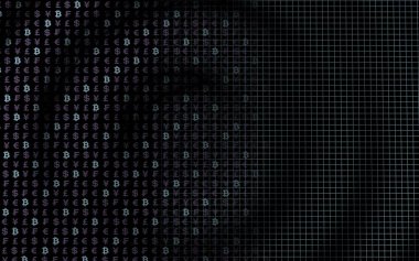 Bitcoin geçmişi. Şifreli para birimi 3 boyutlu illüstrasyon. Dijital para birimi sembolü. İş konsepti. Madencilik, geliştirme, kripto ticareti