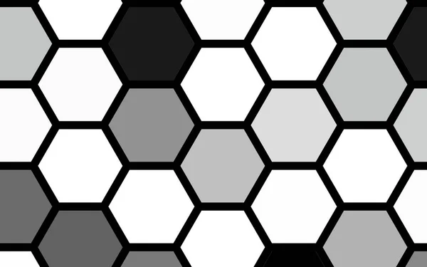 Белая Сота Градиентным Цветом Изометрическая Геометрия Иллюстрация — стоковое фото