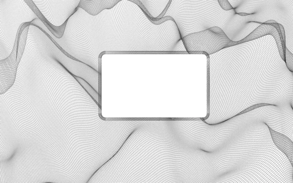 白色背景上的抽象景观 就绪模板 网络空间网格 高科技网络 — 图库照片
