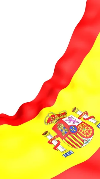 Bandiera Spain Simbolo Ufficiale Del Regno Spagna Concetto Web Pagine — Foto Stock