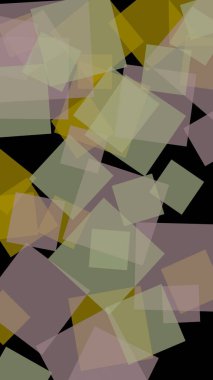 Koyu arkaplanda çok renkli yarı şeffaf altıgenler. Dikey görüntü yönlendirmesi. 3B illüstrasyon