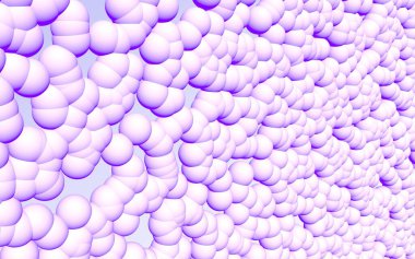 Pembe topların 3 boyutlu görüntüsü. Soyut duvar kağıdı ve arkaplan. 3B illüstrasyon