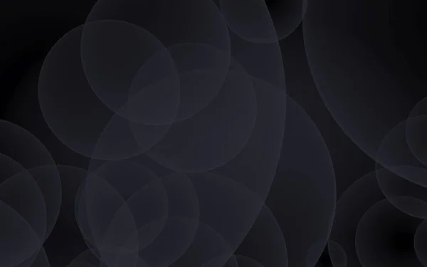 Абстрактный Черный Фон Фон Темными Прозрачными Пузырями Иллюстрация — стоковое фото