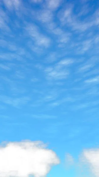 นหล องฟ เมฆส ขาว เมฆส ขาว Cumulus ในท องฟ ดเจนในตอนเช — ภาพถ่ายสต็อก