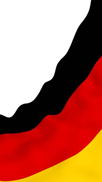 Deutschland Fahne Großformatige Illustration Staatssymbol Der Bundesrepublik Deutschland Rendering — Stockfoto