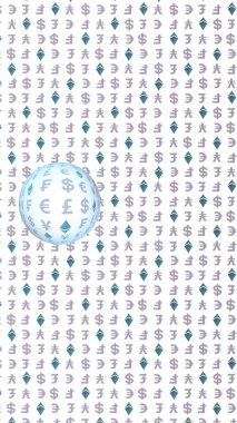 Ethereum kristal ve para beyaz bir arka plan üzerinde. Dijital kripto sembolü. Döviz dalga etkisi, piyasa dalgalanmaları. İş konsepti. 3d illüstrasyon