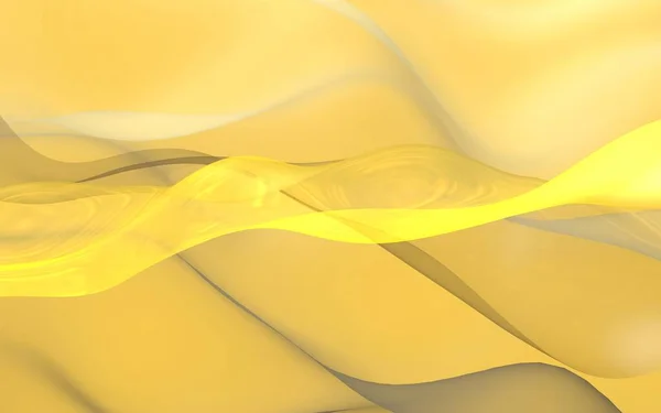 Fundo Ouro Abstrato Cenário Bonito Com Ondas Amarelas — Fotografia de Stock