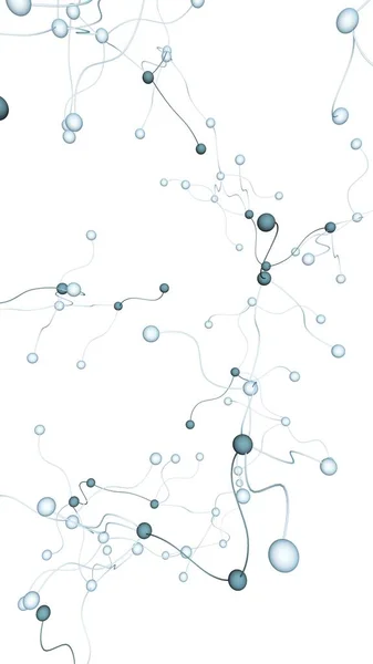 Νευρικό Δίκτυο Κοινωνικό Δίκτυο Φουτουριστικό Dna Δεοξυριβονουκλεϊκό Οξύ Αφηρημένο Μόριο — Φωτογραφία Αρχείου