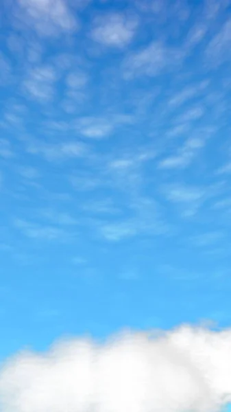 นหล องฟ เมฆส ขาว เมฆส ขาว Cumulus ในท องฟ ดเจนในตอนเช — ภาพถ่ายสต็อก